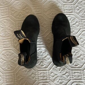 Blundstone Classic Black Suede Heeled Boots